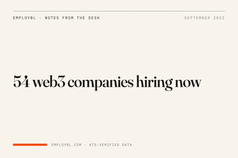 54 web3 companies hiring now