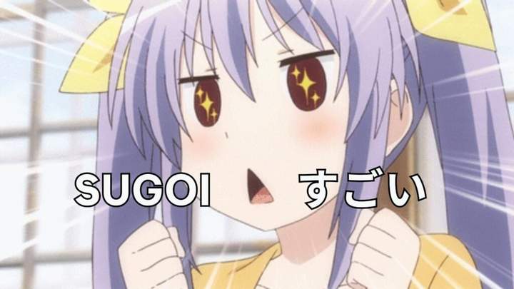 using sugoi in anime