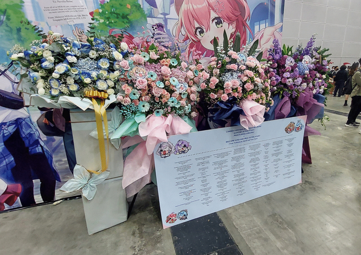 Flowers left for vtuber