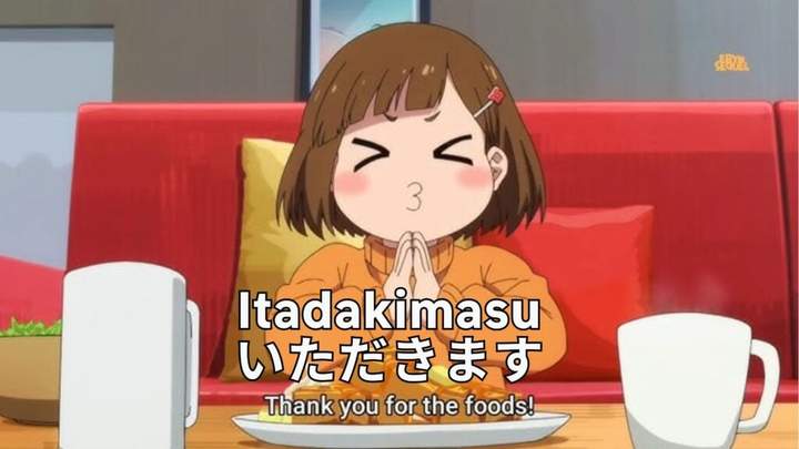 using itadakimasu in anime