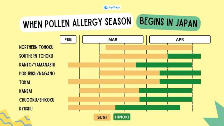 pollen allergy season in japan