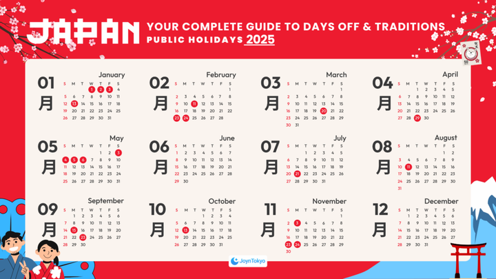2025 年日本公共假日
