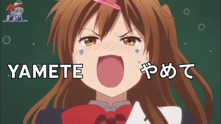 using yamete in anime