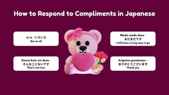 How to respond to compliments in Japanese