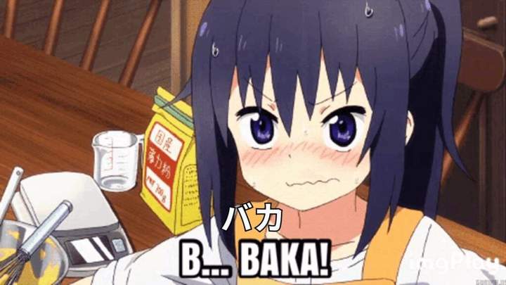 using baka in anime