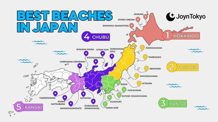 按地区划分的日本最佳海滩 ma@