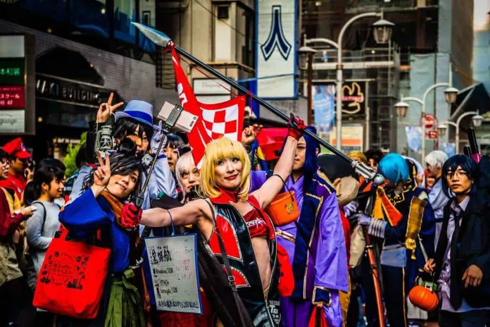道顿堀和心斋桥街道庆祝活动
