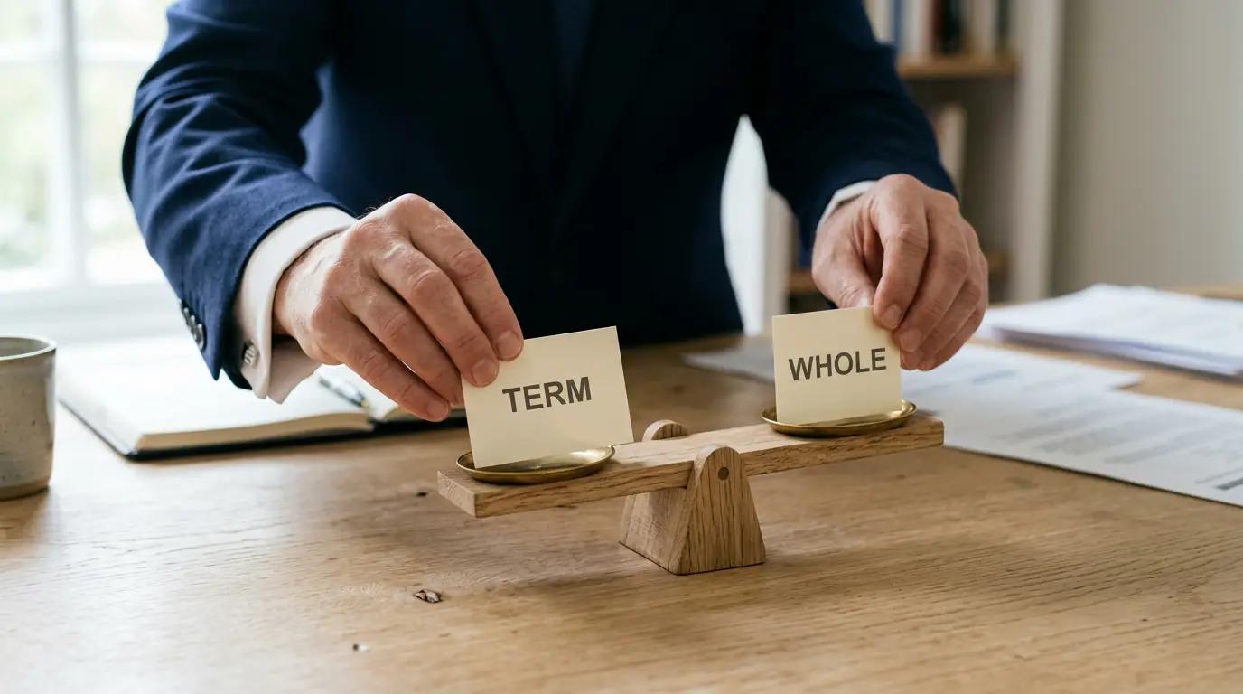 Life insurance policy options arranged for comparison