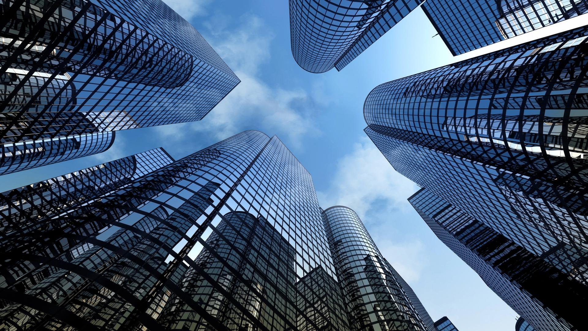 Image of high buildings.