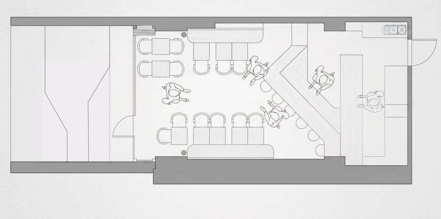 Wing Republic 小酒馆 上海零售空间设计 图纸 | 有物建筑 MEANSGROUP