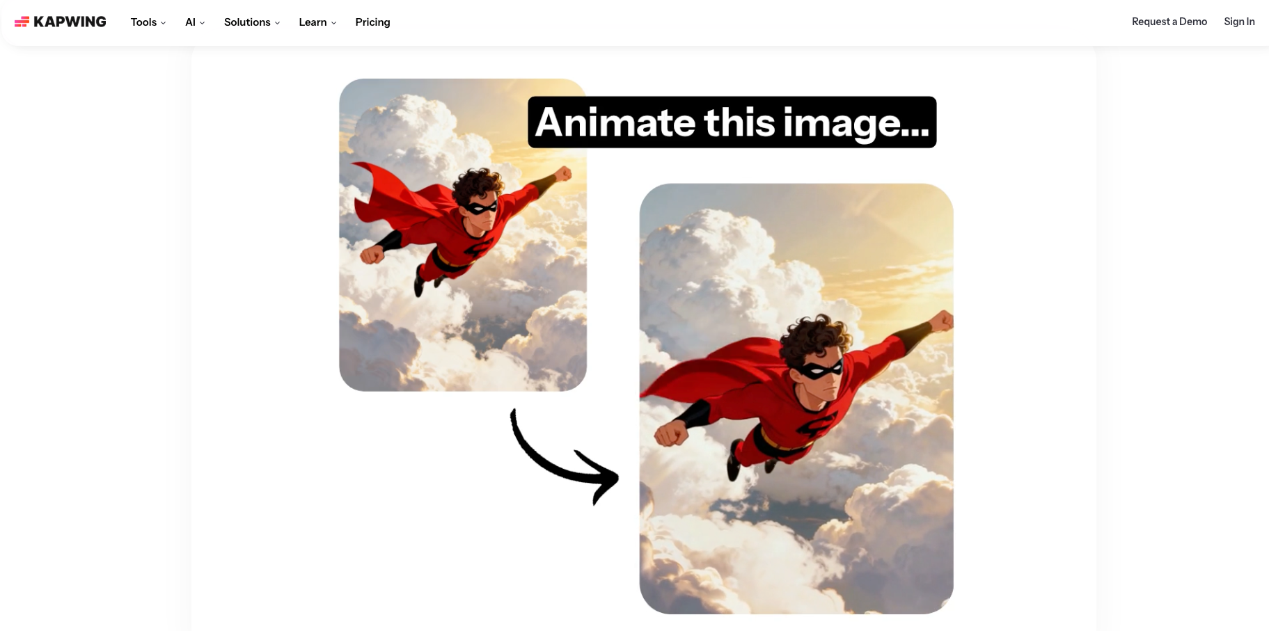 AI Animation Generator From Image: Creator Workflow