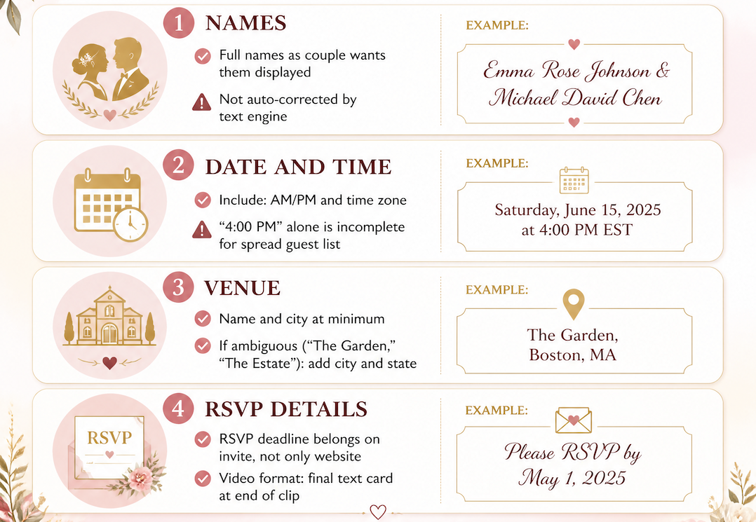 Wedding Invitation Video Ideas With AI