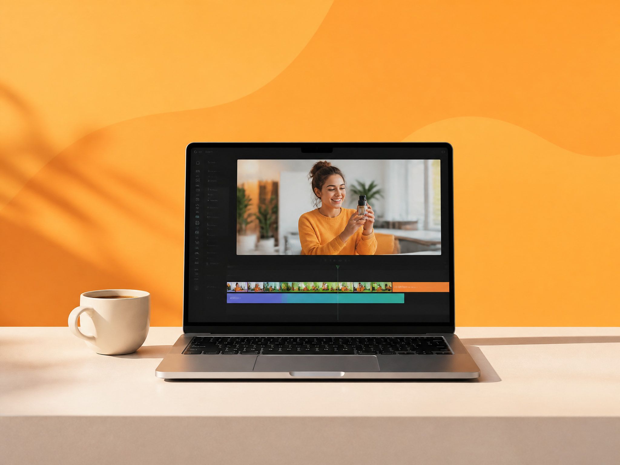 An open storyboarding book illustrating how small teams create marketing videos with AI.
