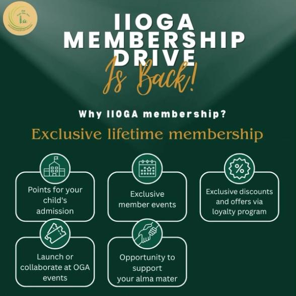 IIOGA Membership Drive Is Back — exclusive lifetime membership poster
