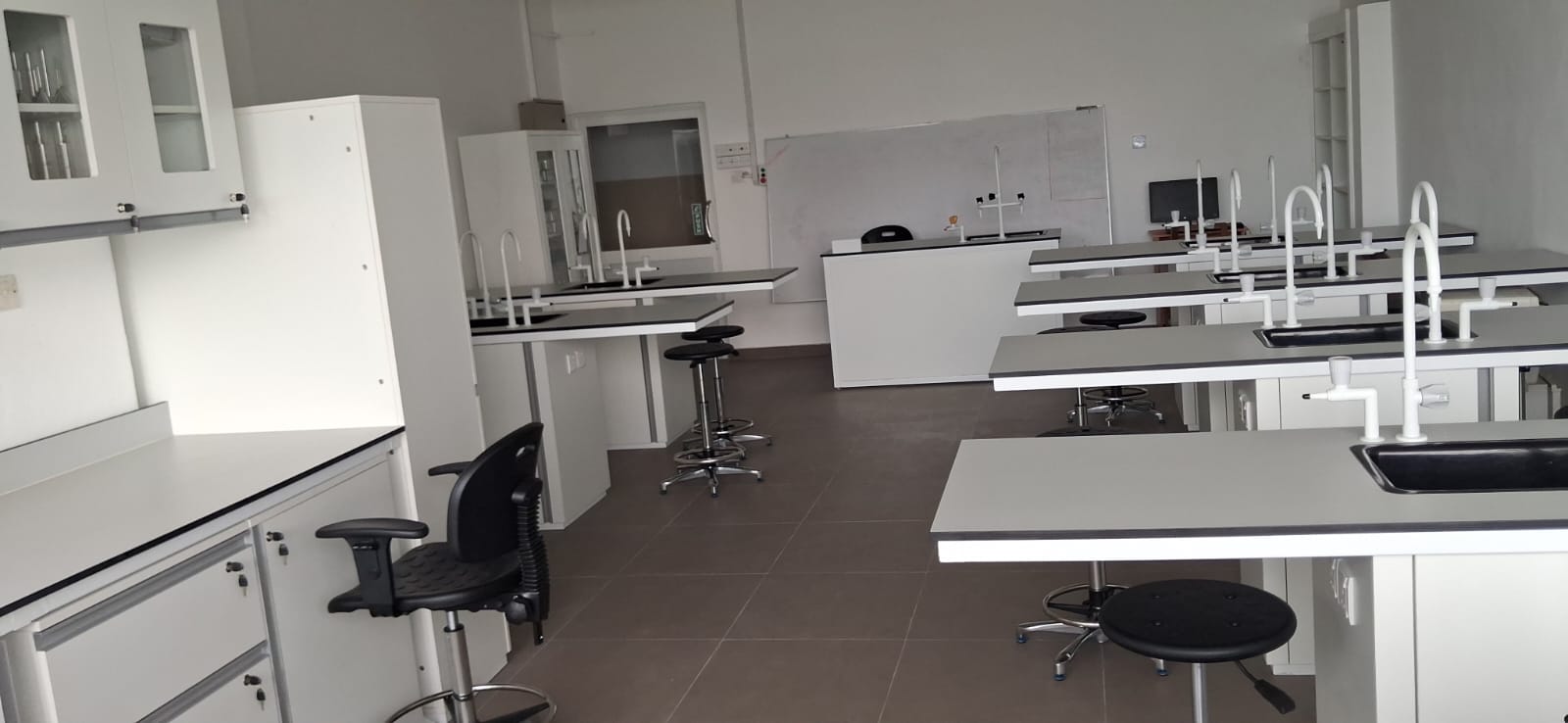 Completed Biology Lab with specimen benches