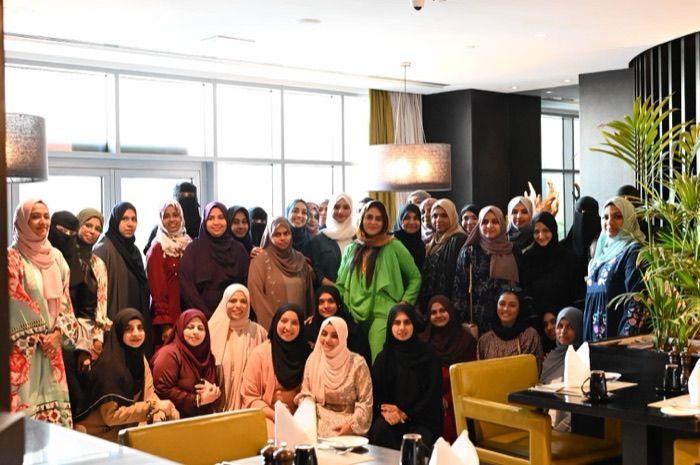 Large Dubai chapter gathering at a restaurant