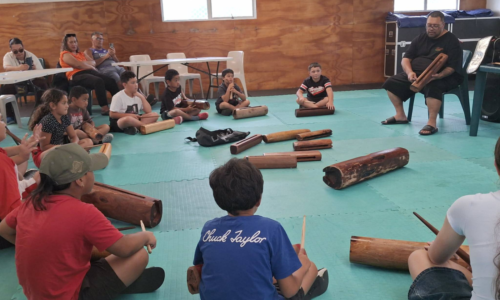 From ‘get out’ to belonging: Porirua youth reclaim Cook Islands drumming