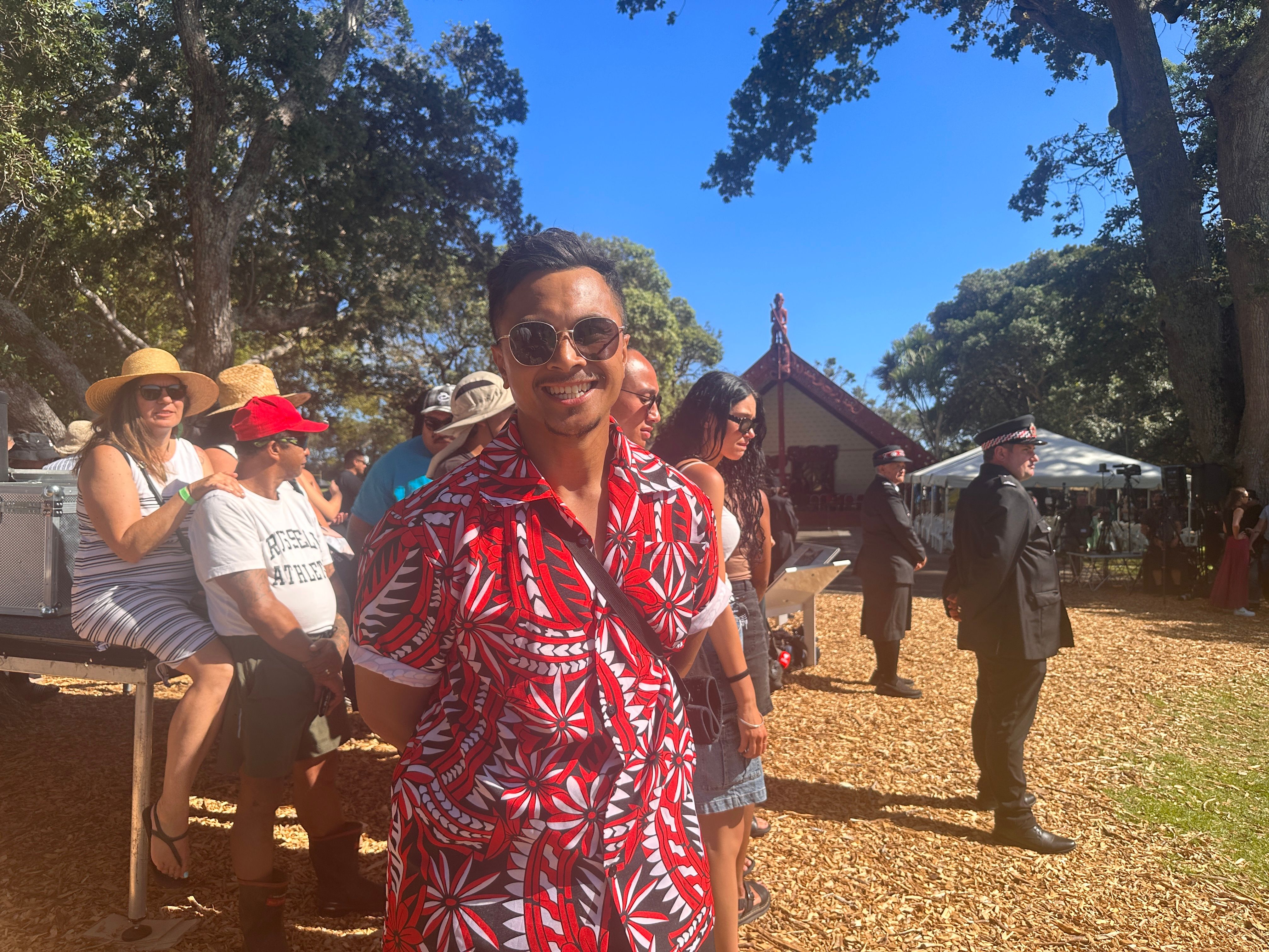 Samoan presenter Ronnie Taulafo at the Top Treaty Grounds. Photo/PMN News