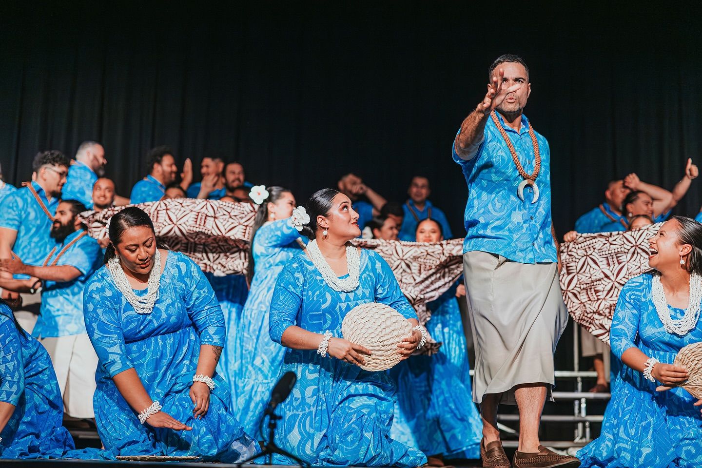 Showcasing Pacific Island ways with ili (fan), ie lavalava, and actions depicting village life. Photo/Pacific Connection Facebook