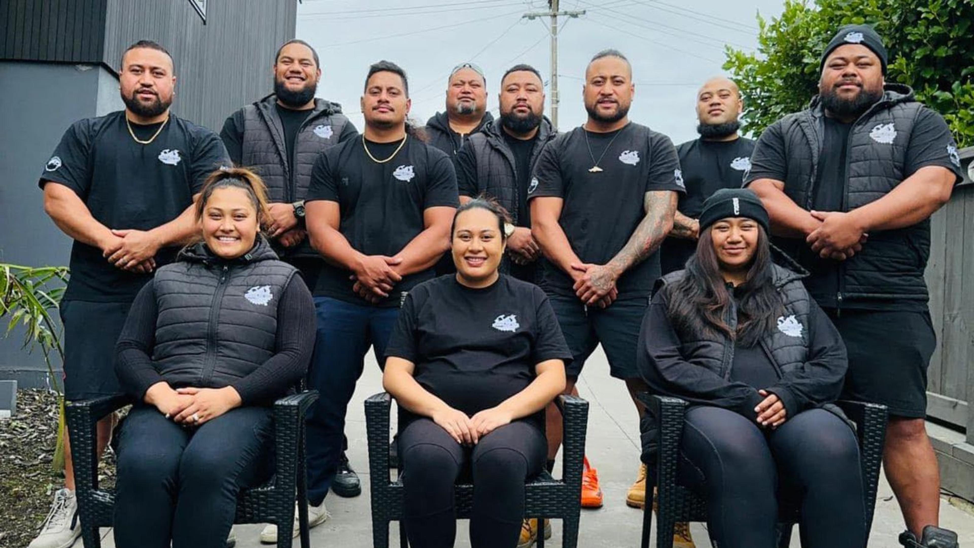 The eight Tuipulotu brothers of the Tongan family-led carpentry business, Building Brothers Construction Ltd.