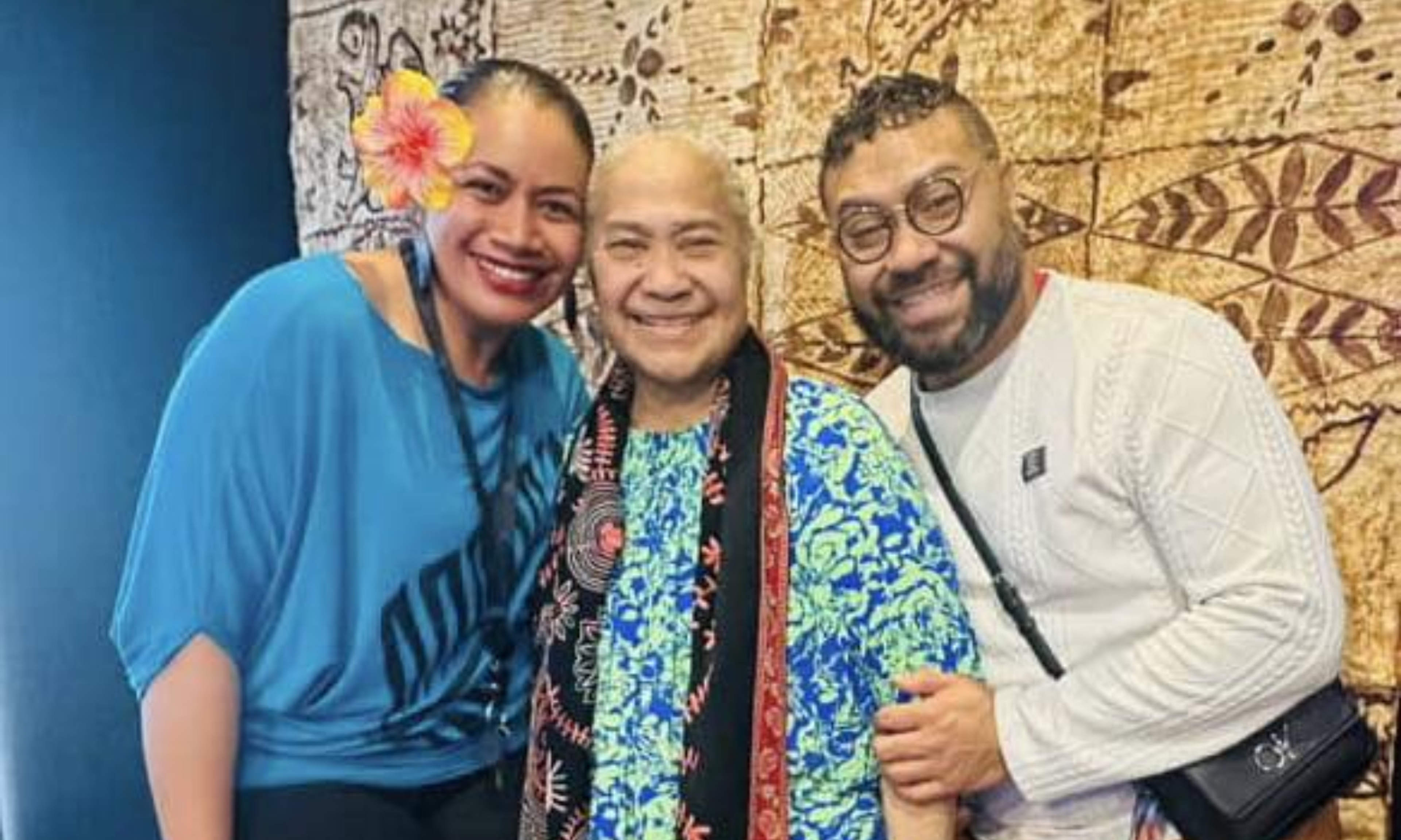 Sapini and Mutalau Unoi with Pacific Days host, Kalo.