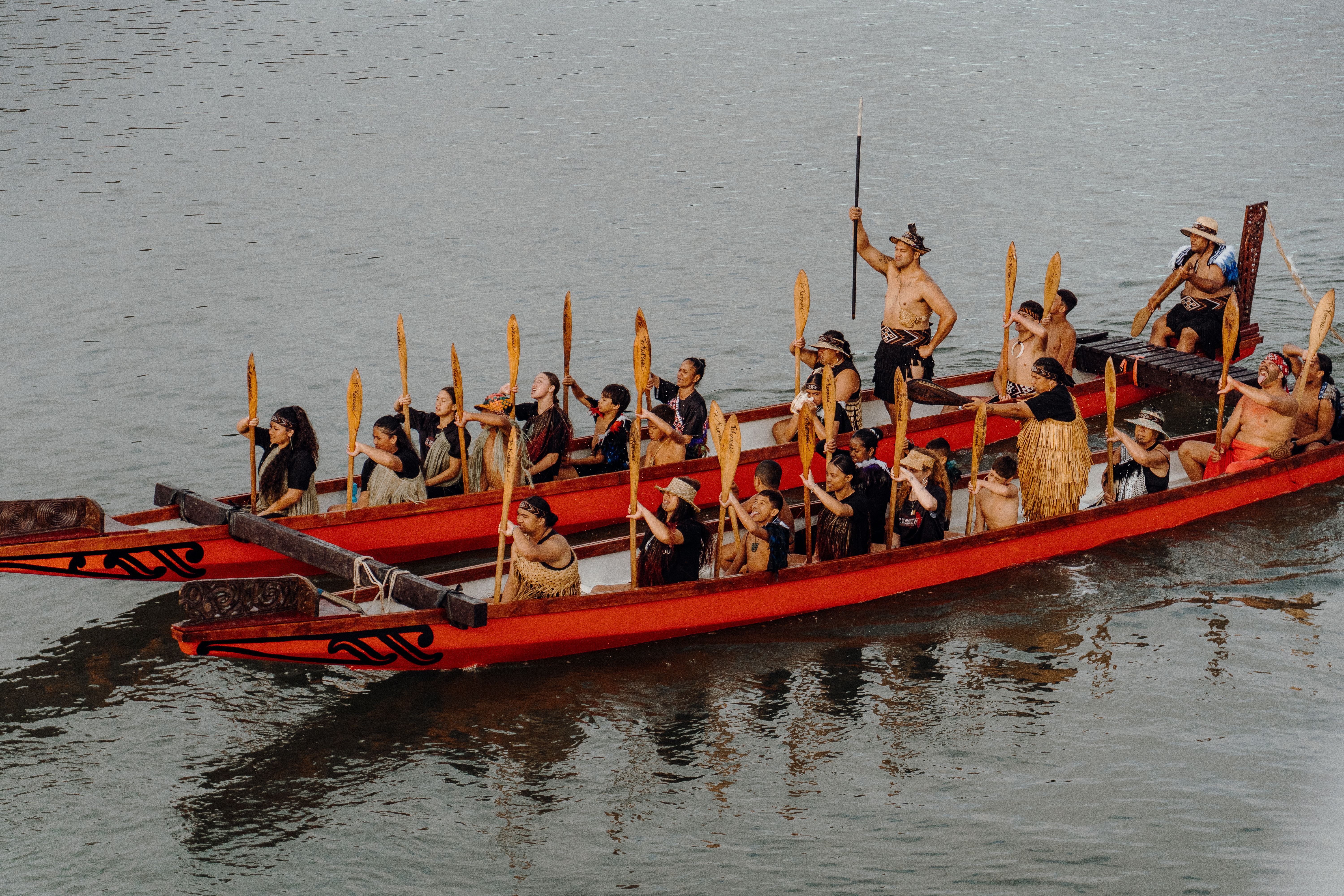 A waka hourua - double hulled canoe. Photo/Joseph Safiti.