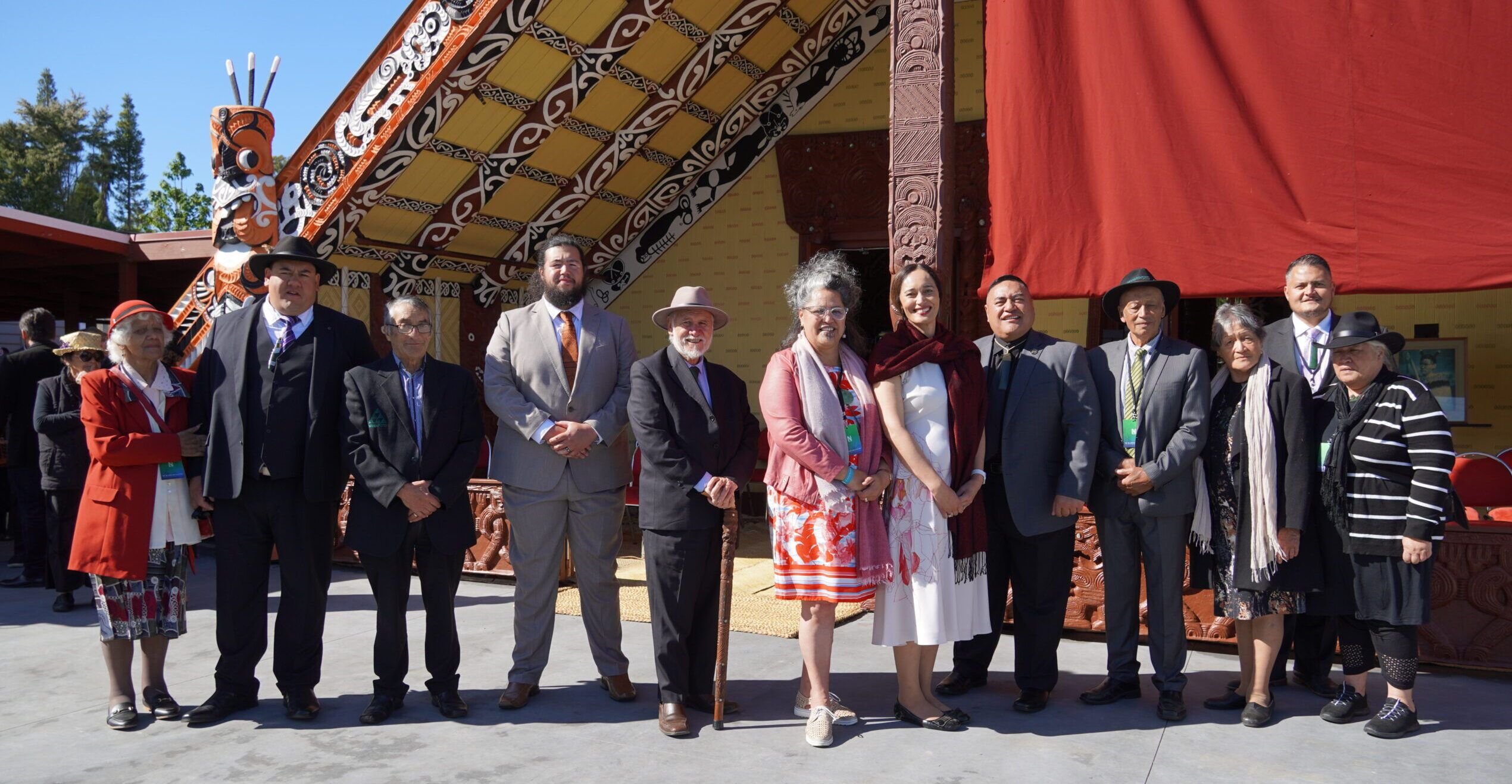 Te Nehenehenui Establishment Trustees, Group CE (Samuel Mikaere), accompanied by Ngāti Maniapoto Kaumātua Rovina Maniapoto at Te Rangiwaituhi (Sunday, 4 December 2022). Photo/tenehenehenui.iwi.nz
