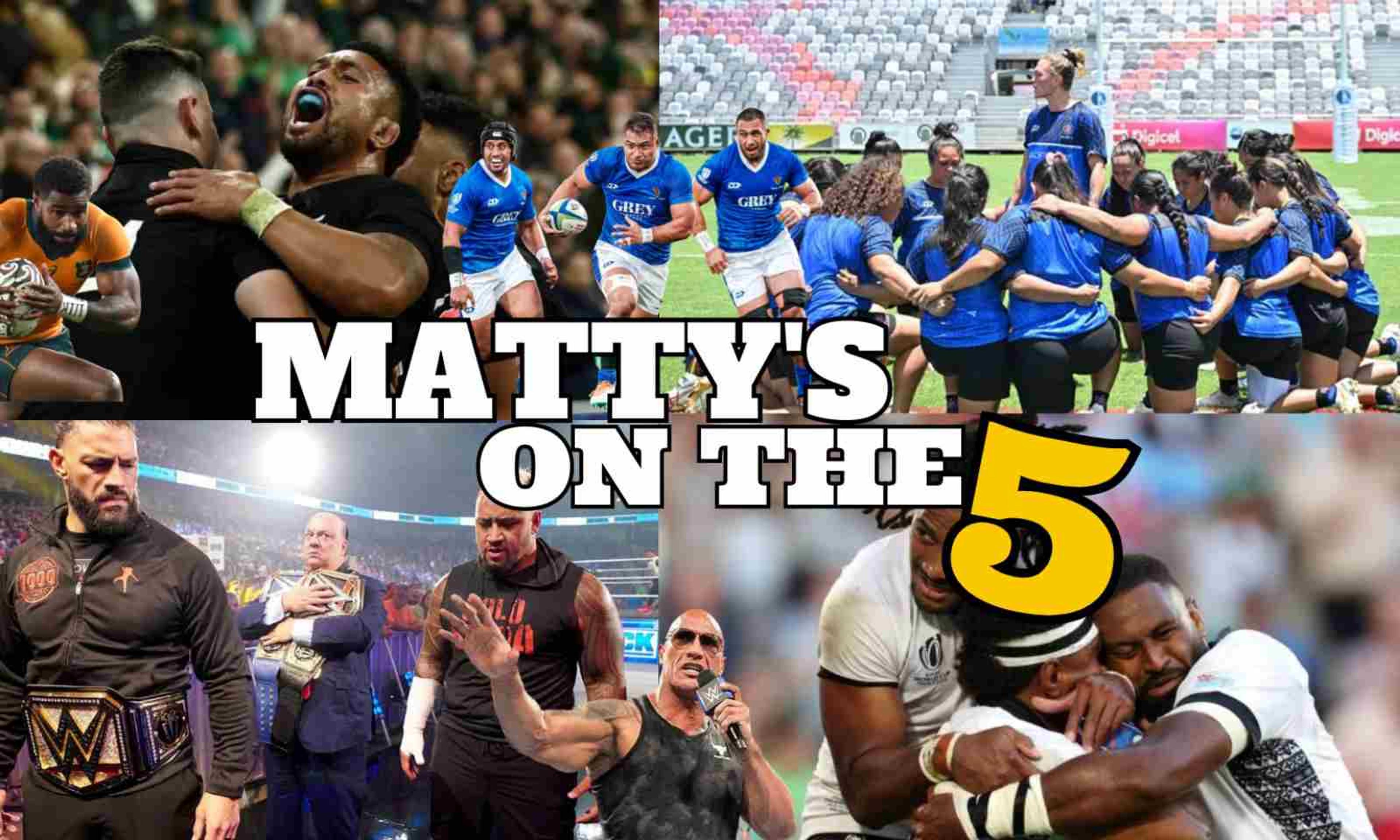 Matty's On The Five is our weekly wrap focusing on five of the biggest moments in Pacific sport, as determined by Matt Manukuo.