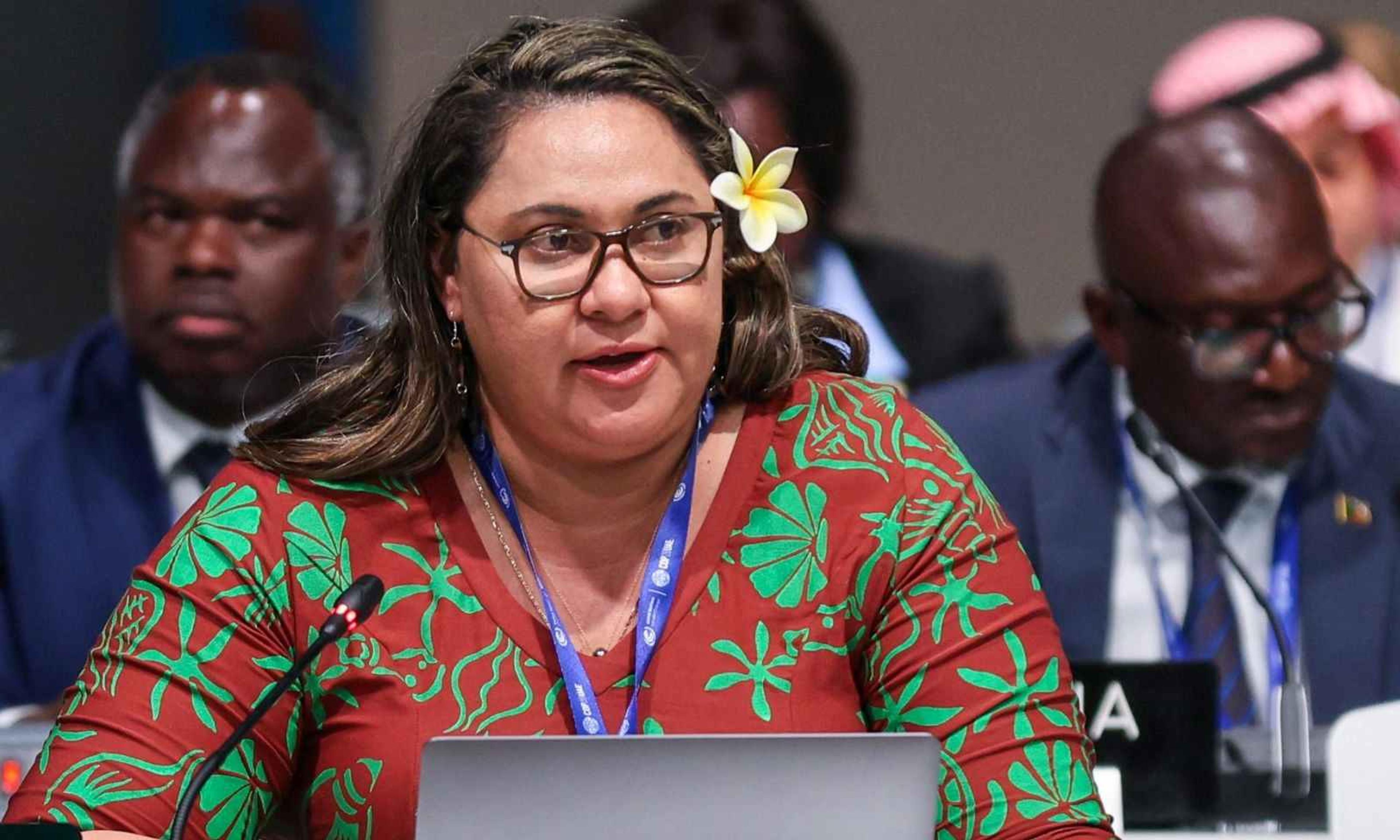 Samoa's Anne Rasmussen during the COP28.