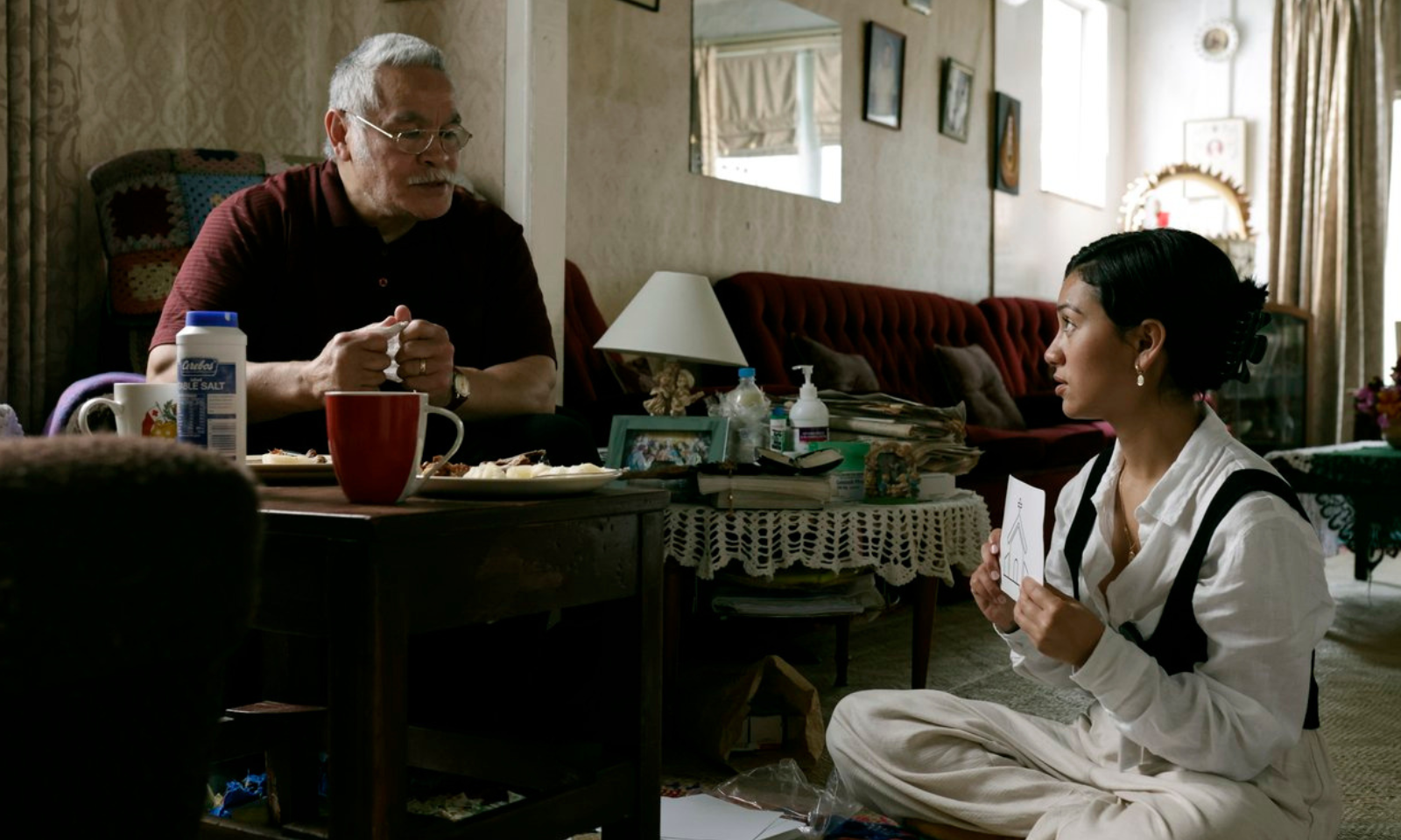 Albert Rounds and Luciane Buchanan in the Tongan shortfilm "Lea Tupu'anga/Mother Tongue".