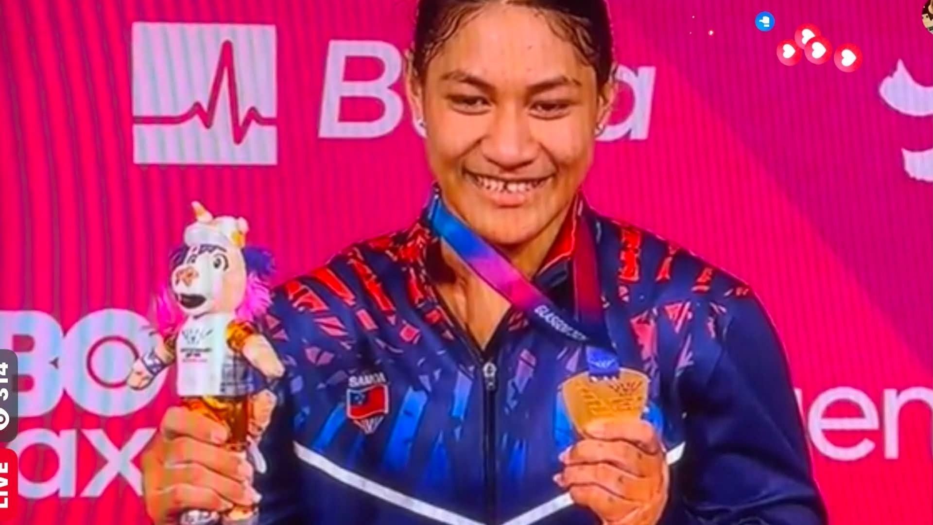 Sāmoa sensation Seine Stowers powers Pacific to gold with record lifts at the Glasgow Games