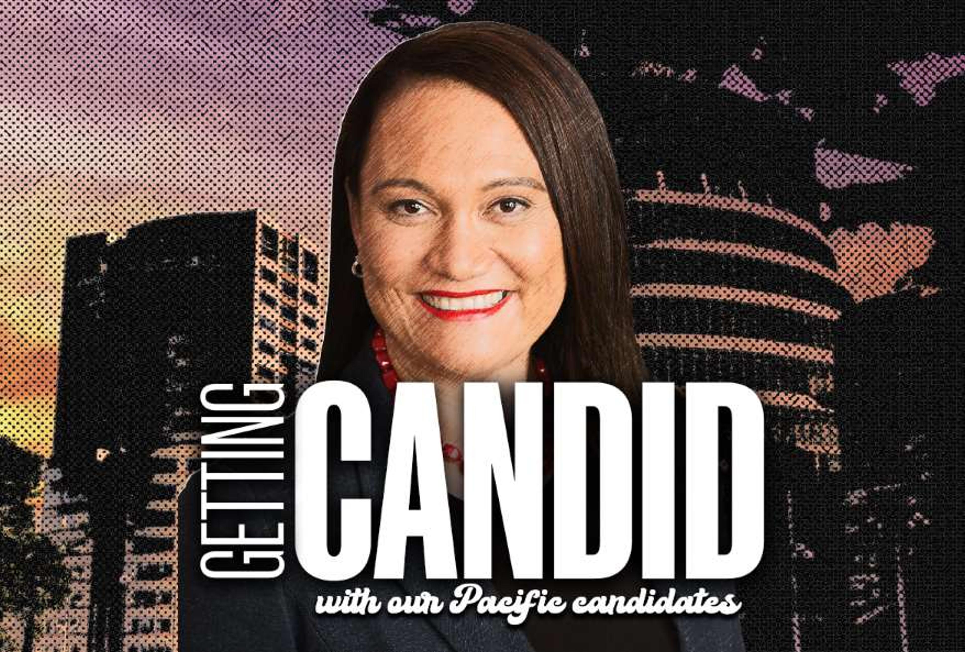 Carmel Sepuloni, Labour candidate for Kelston. Photo/Supplied/Design by Tony Sok