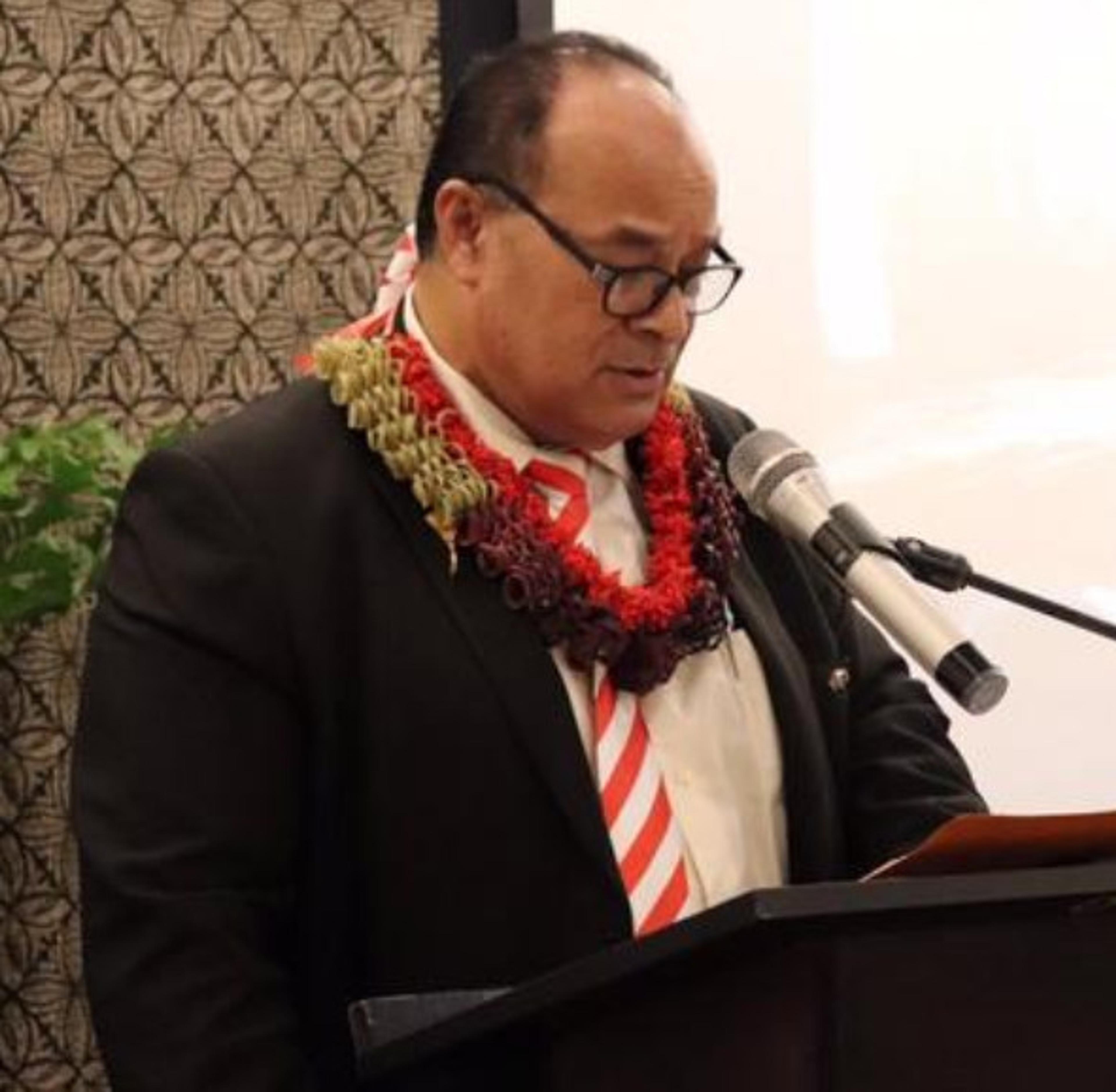Tonga Prime Minister Pohiva Tu'i'onetoa.