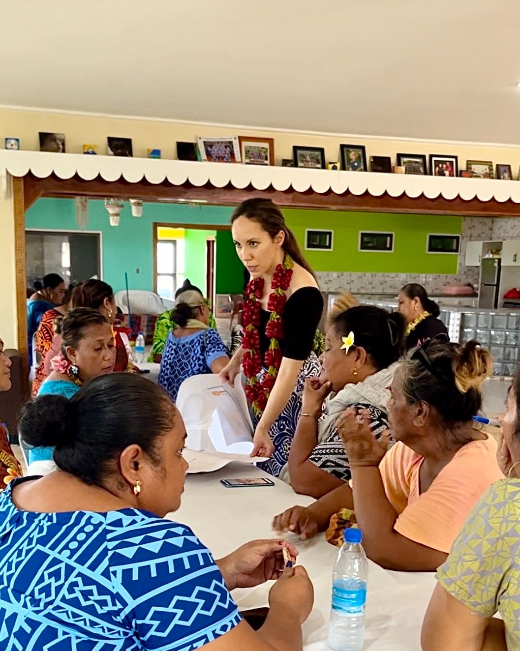 Women’s workshop on the future of climate change mobility in Lalomanu village, Samoa in July 2023. Photo/Supplied