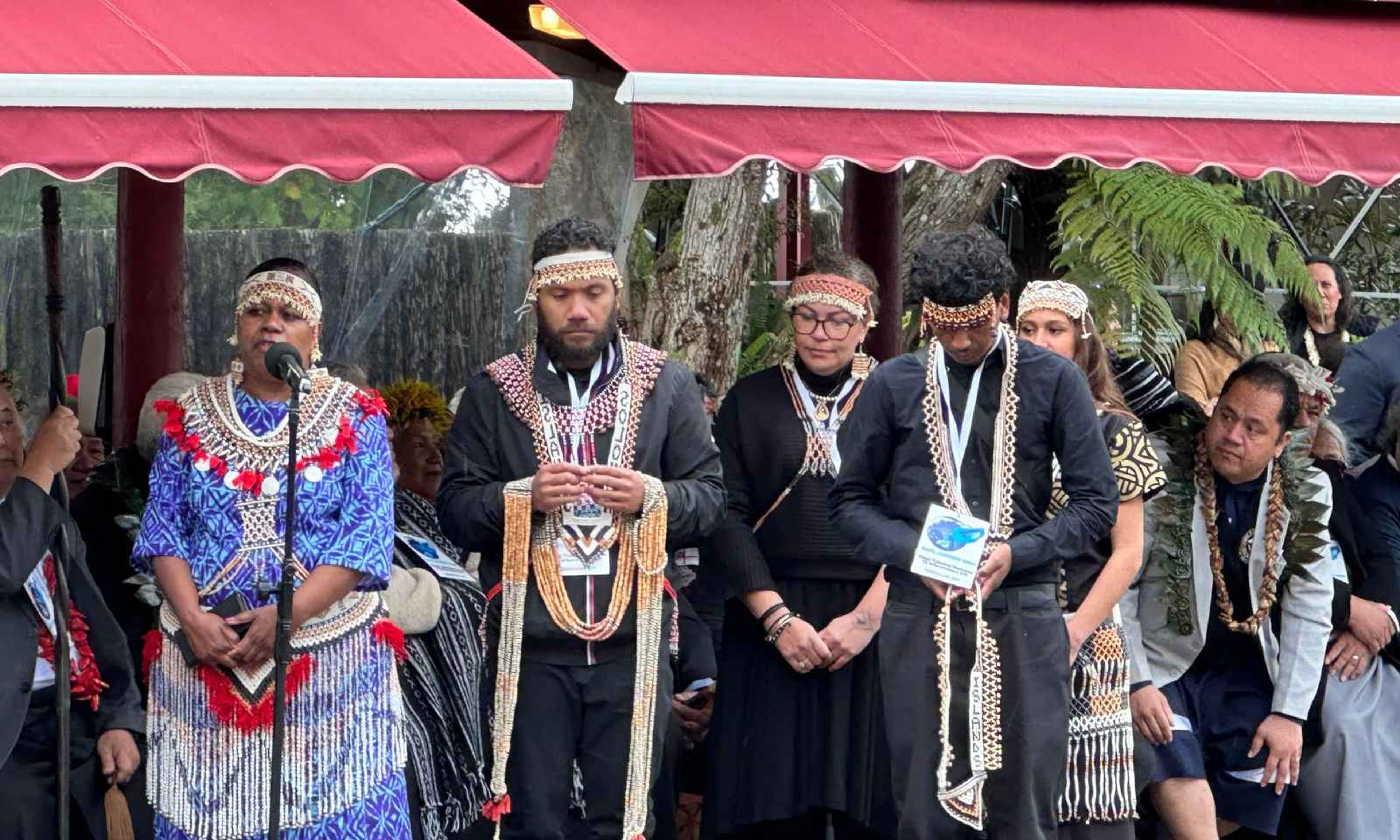 Florie Dausabea led her Solomon Islands delegation at Koroneihana in August, 2024.