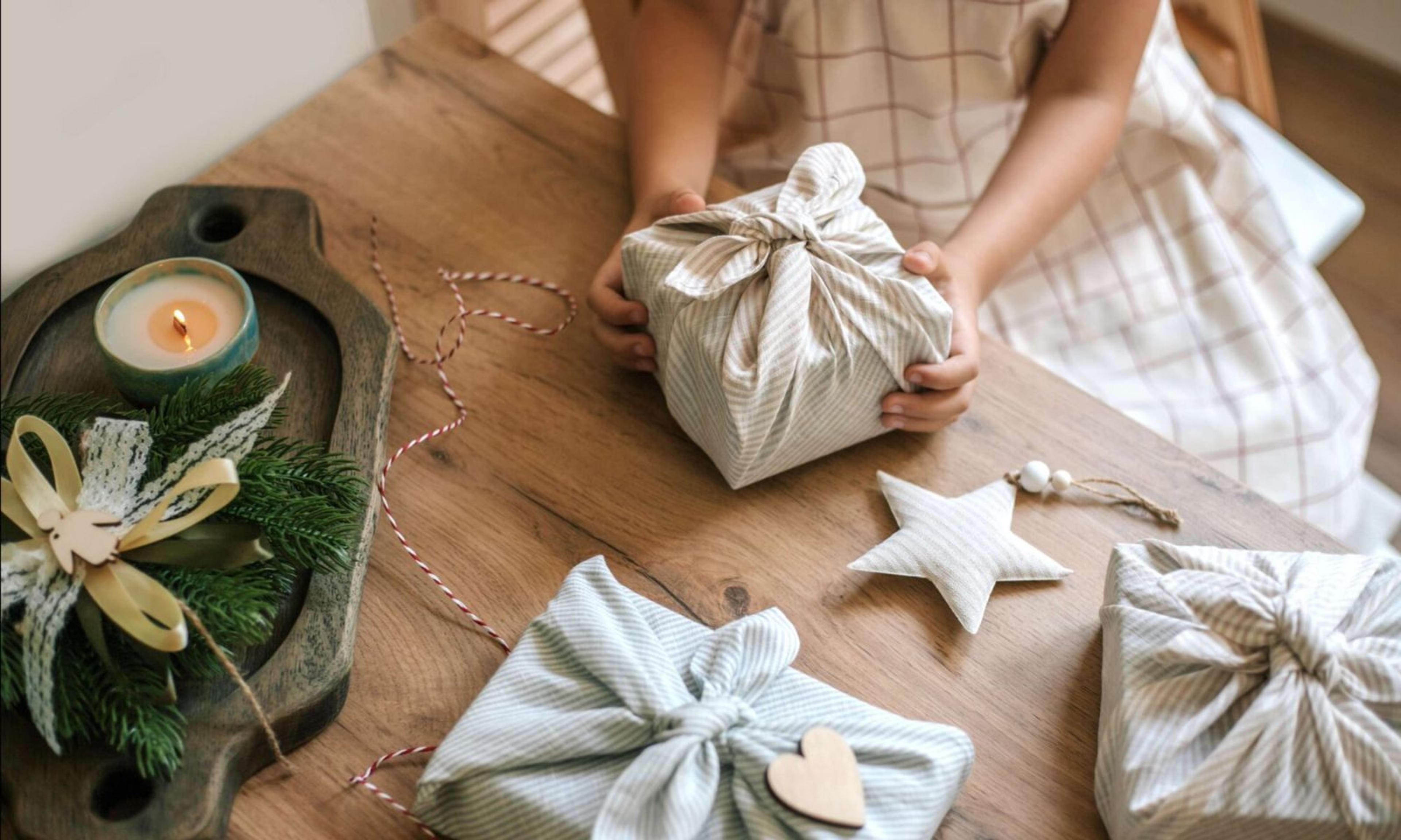 Consider using old fabrics, ie lavalava, or pillowcases to wrap gifts this Christmas.