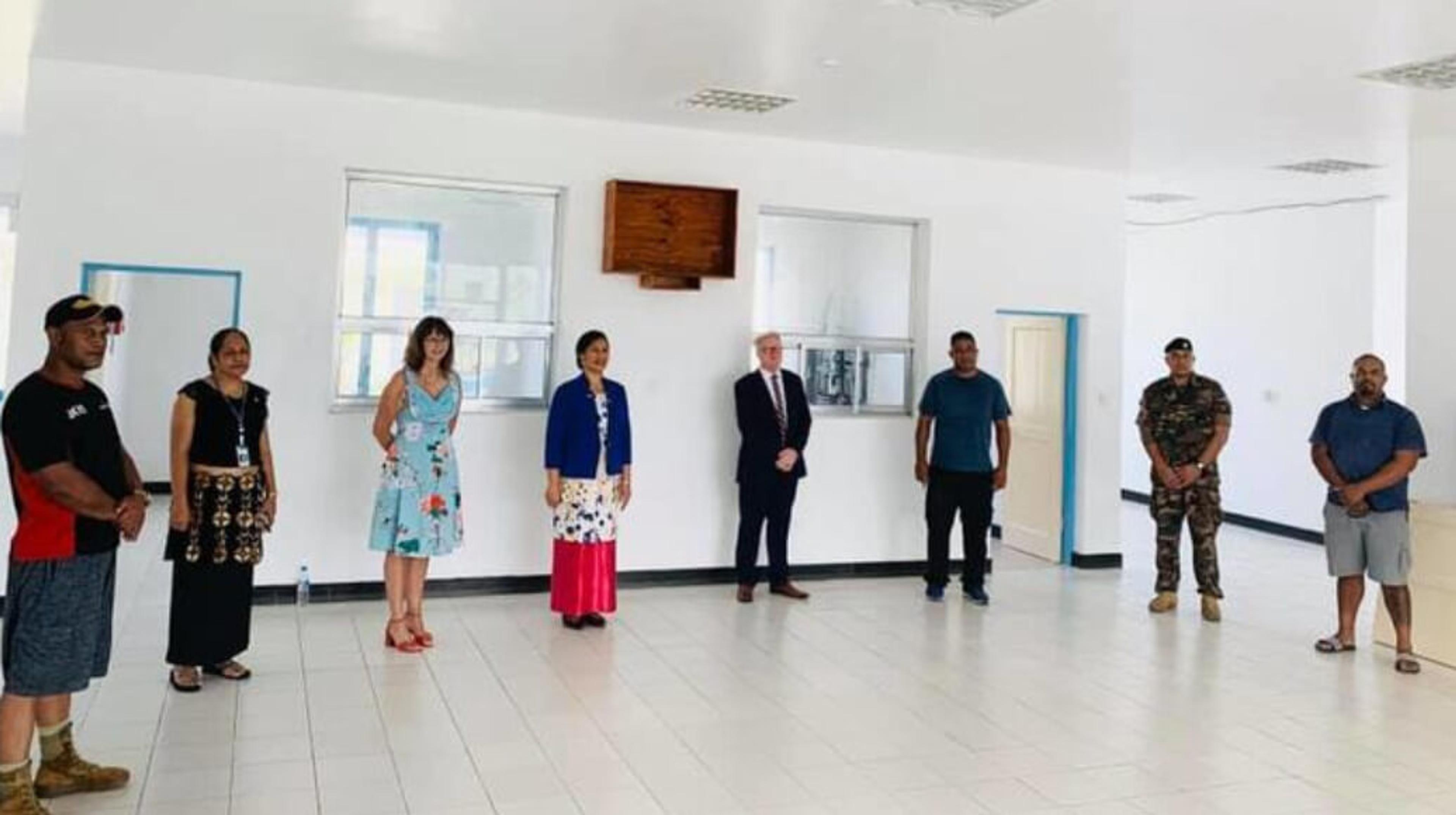 The newly-renovated Mu'a Health Centre in Tonga.