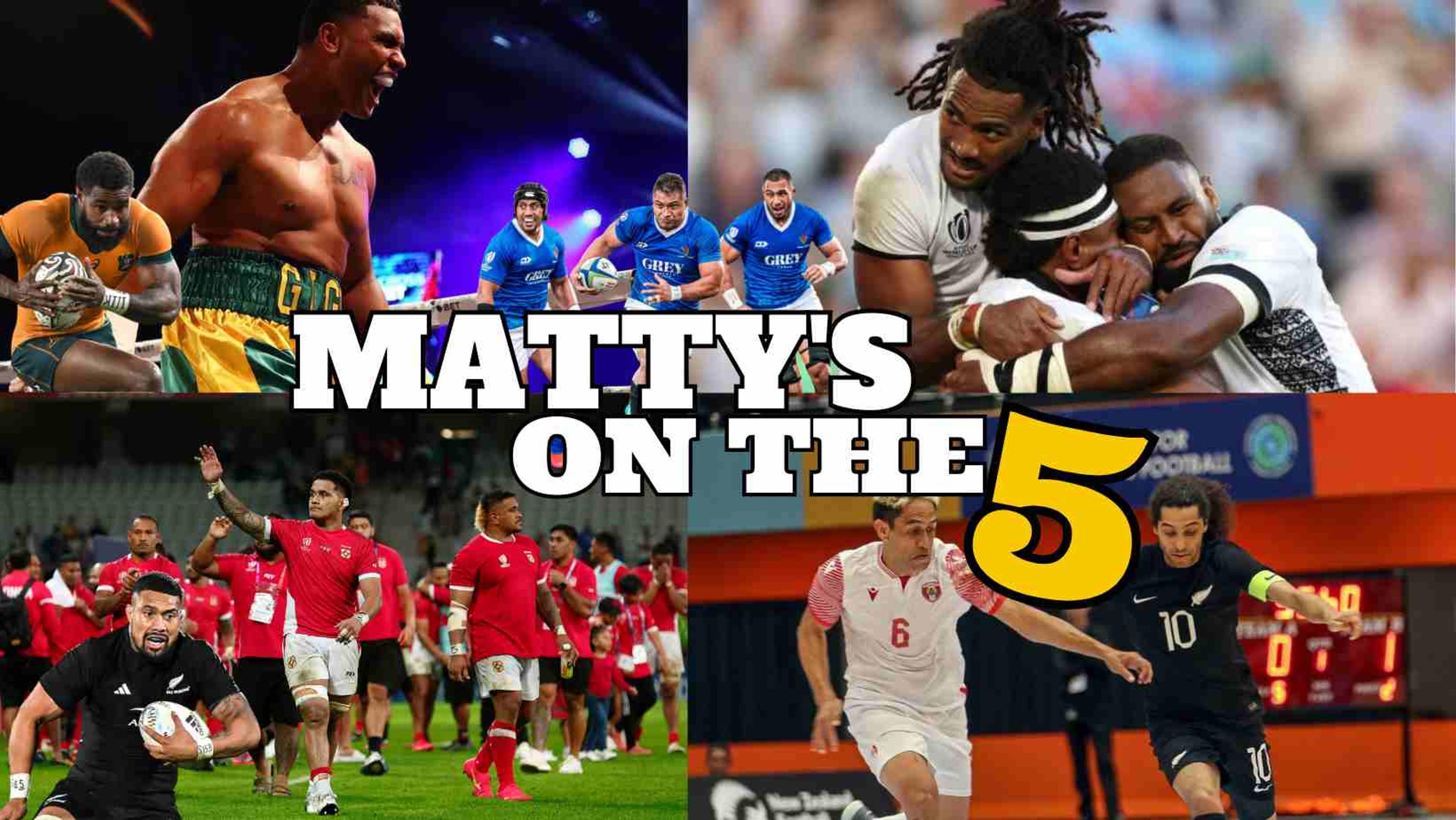 Matty's On The Five is our weekly wrap focusing on five of the biggest moments in Pacific sport, as determined by Matt Manukuo. 