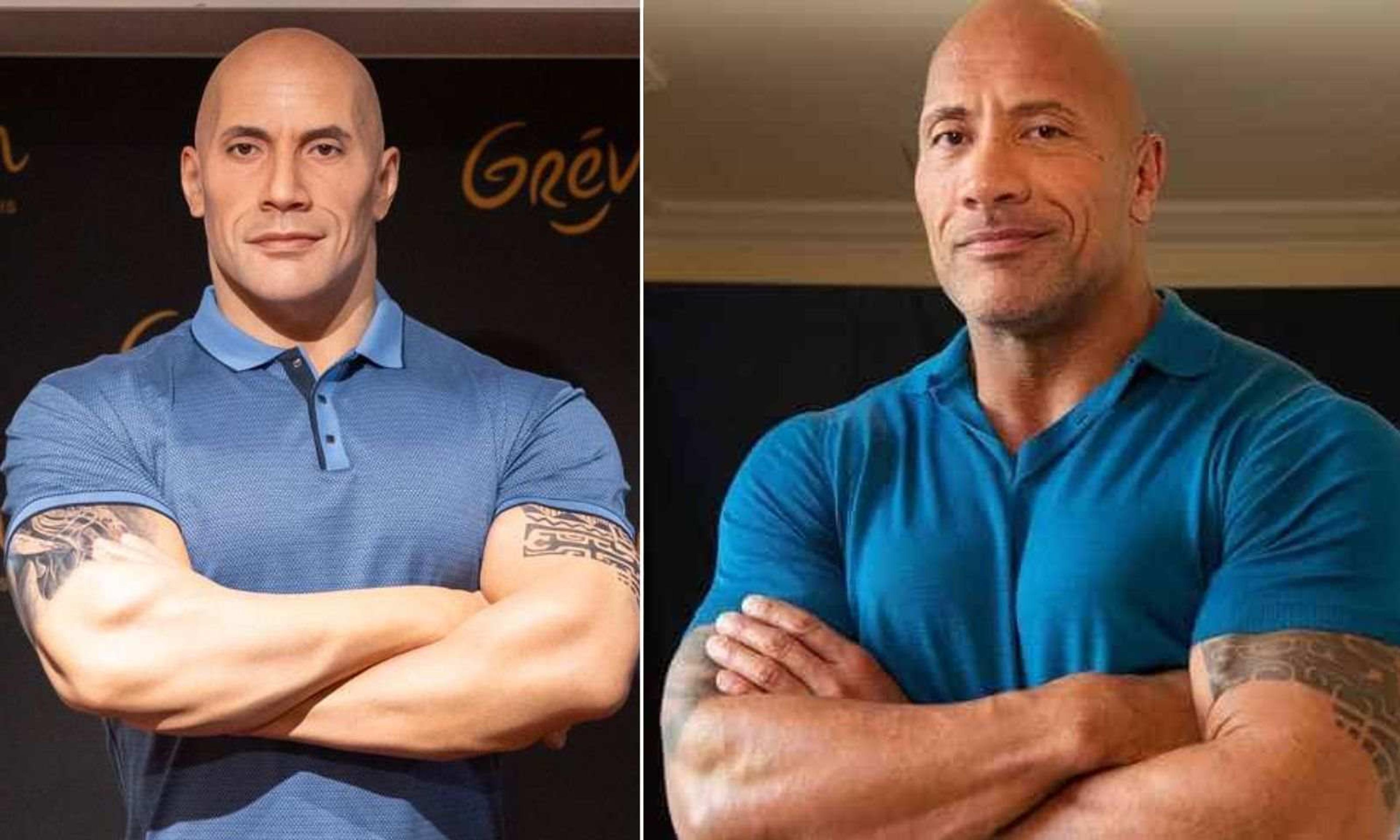 Wax statue of The Rock unveiled at Musée Grévin in Paris on 16 October.