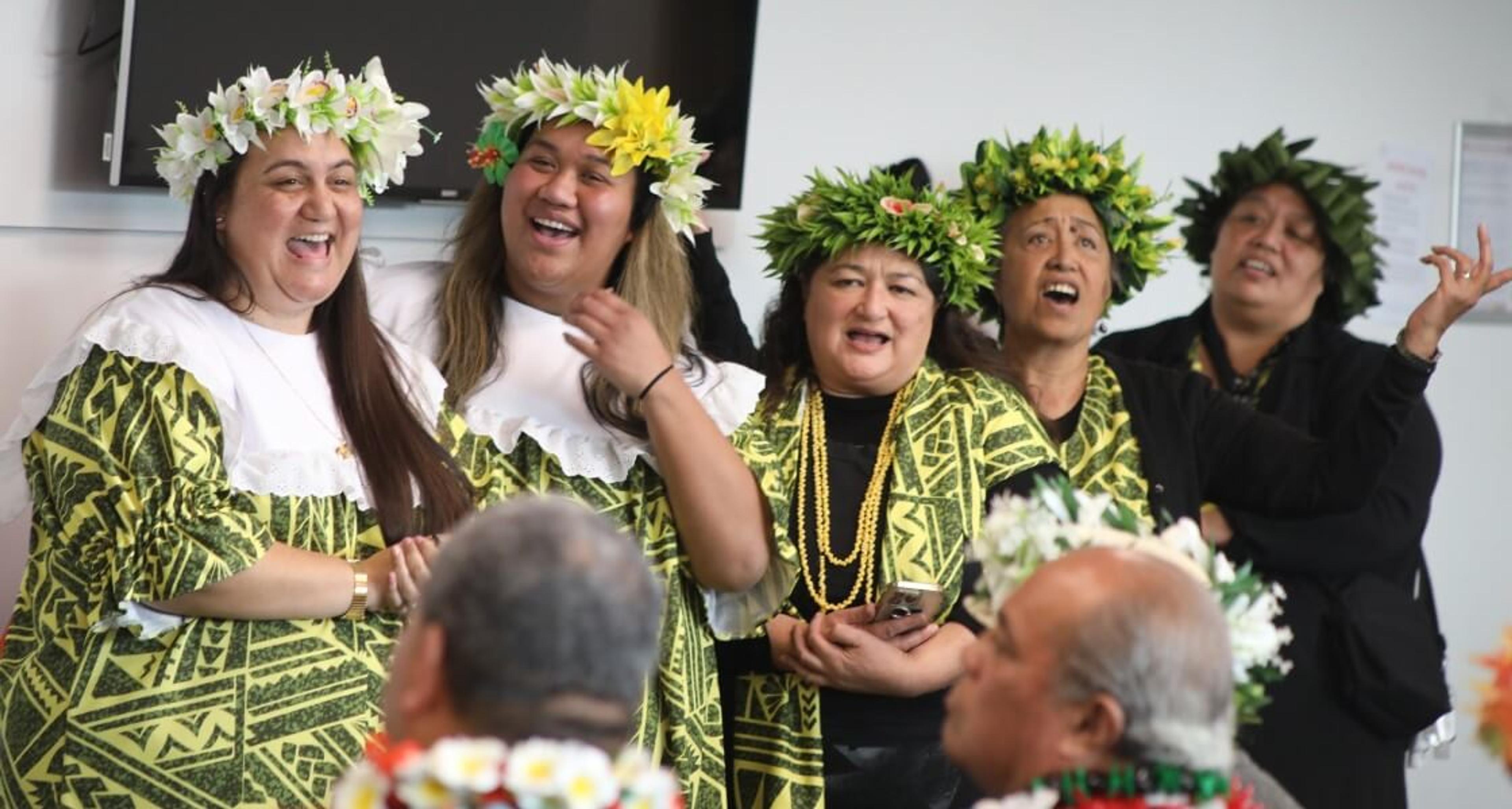 Perfomers at the Cook Islands Language week opening prayer service on Sunday. Photo/Facebook/CIDANZ