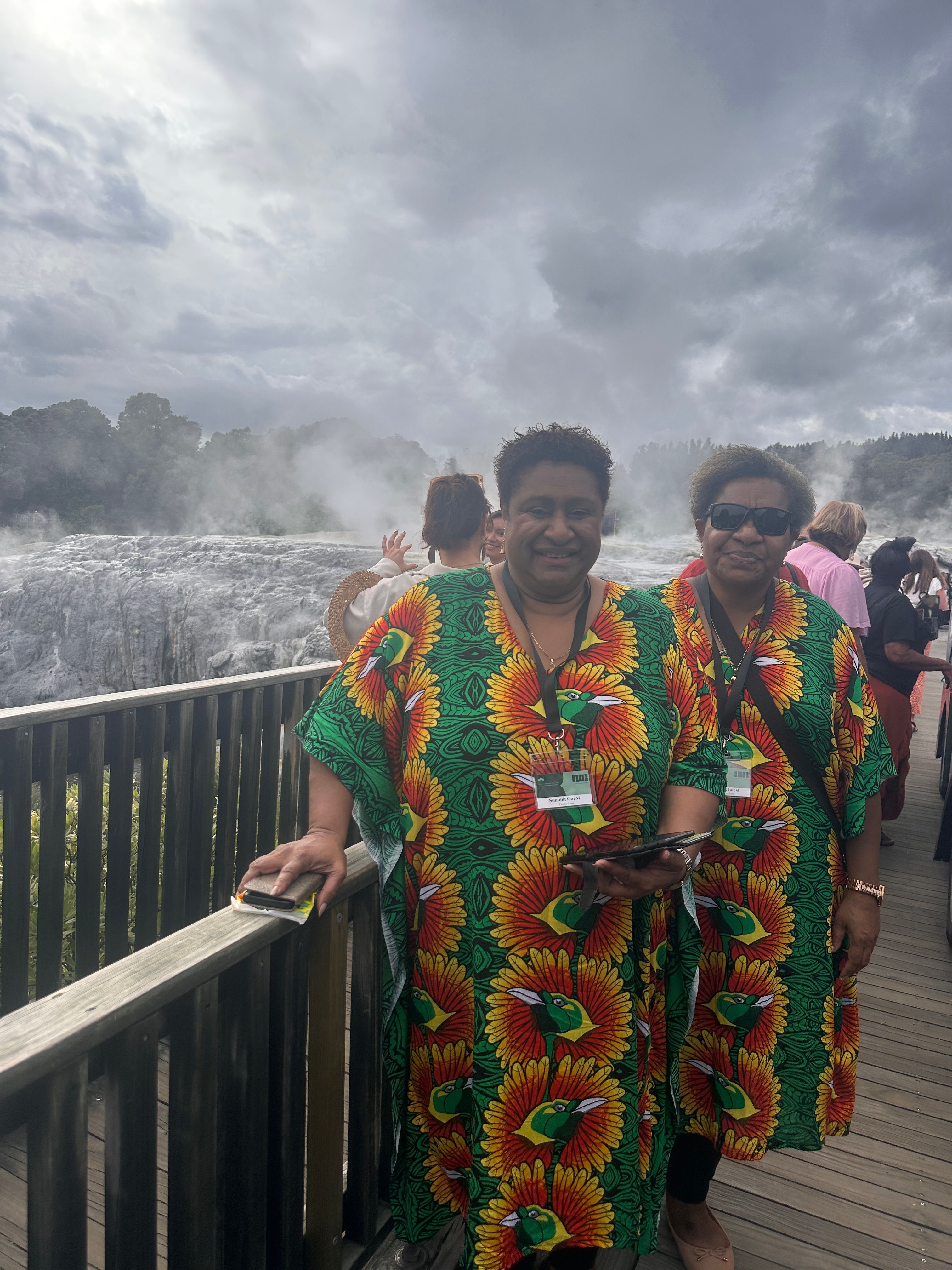 IWI Ambassador to Papua New Guinea Linda Paru (left) says the delegation will take away some great learnings from the conference. Photo/PMN News
