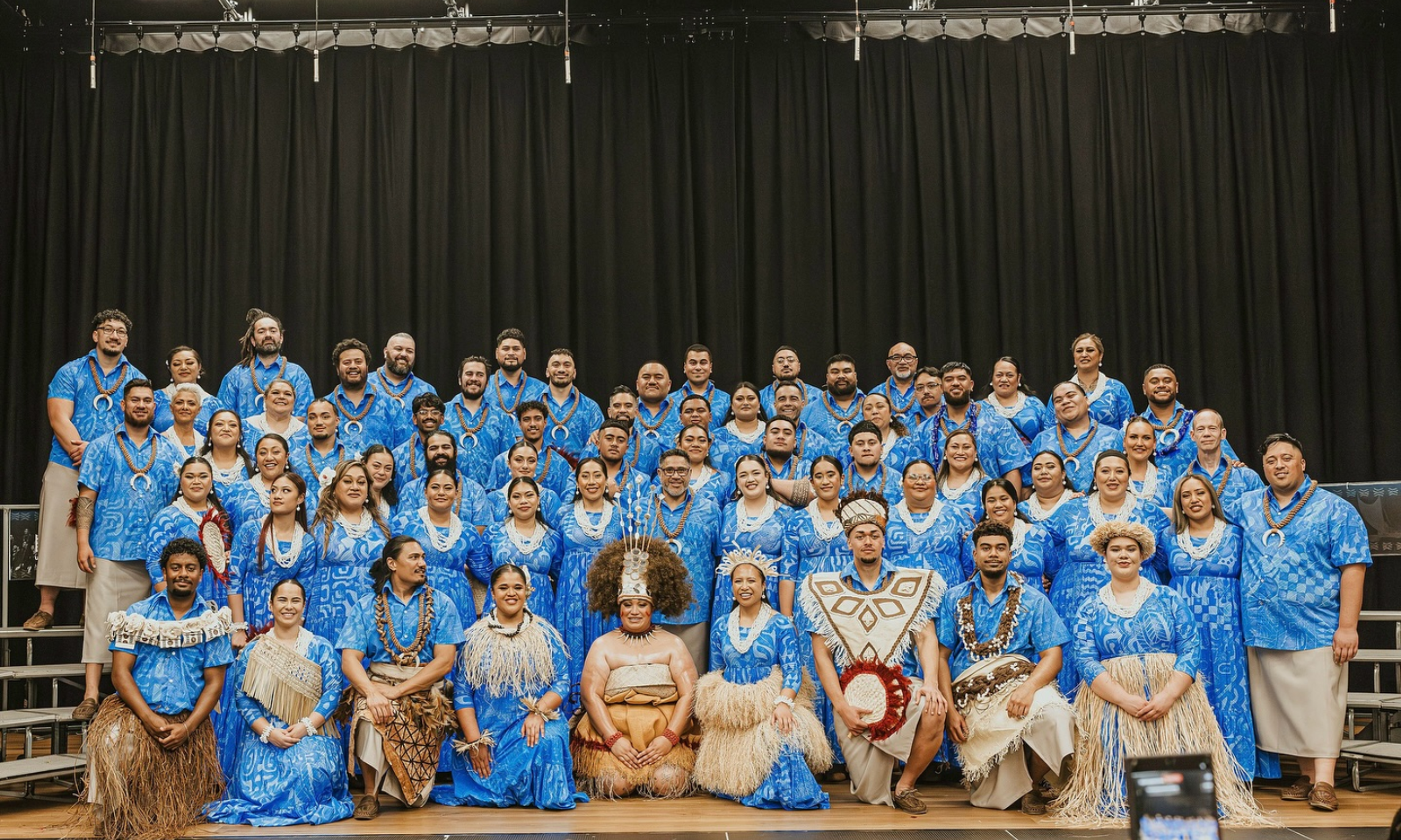 Dressed to the nines with Pacific pride, the chorus is a mixture of Polynesian, Micronesian, and Melanesian cultures.
