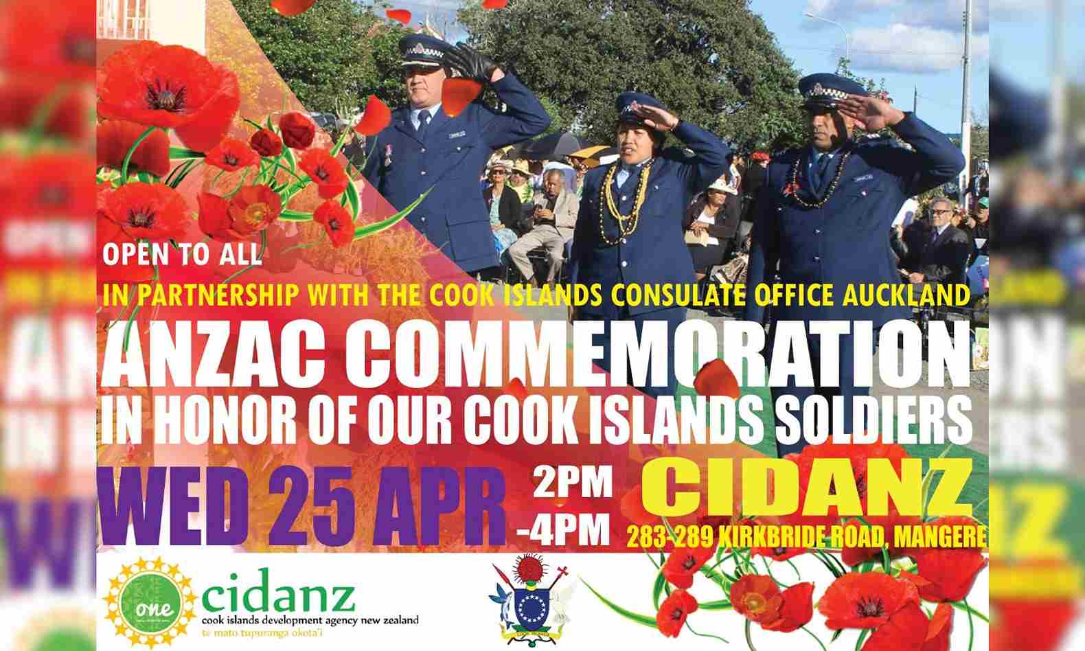 Poster for tomorrow's commemoration in Māngere.