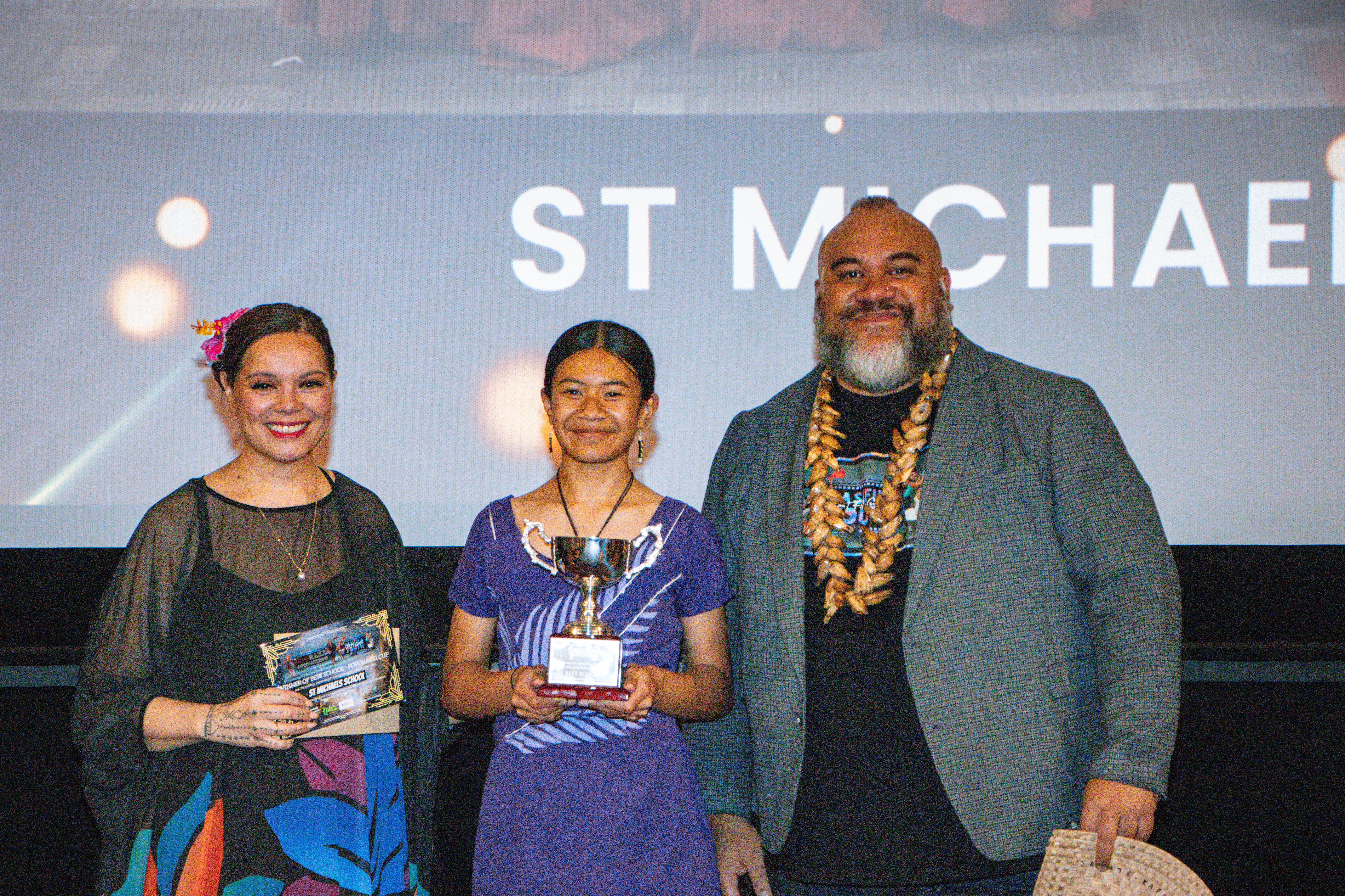 People's Choice awarded to Ivon Murdoch from St Michael's School Taita for her film - The Next Generation. Photo/Supplied