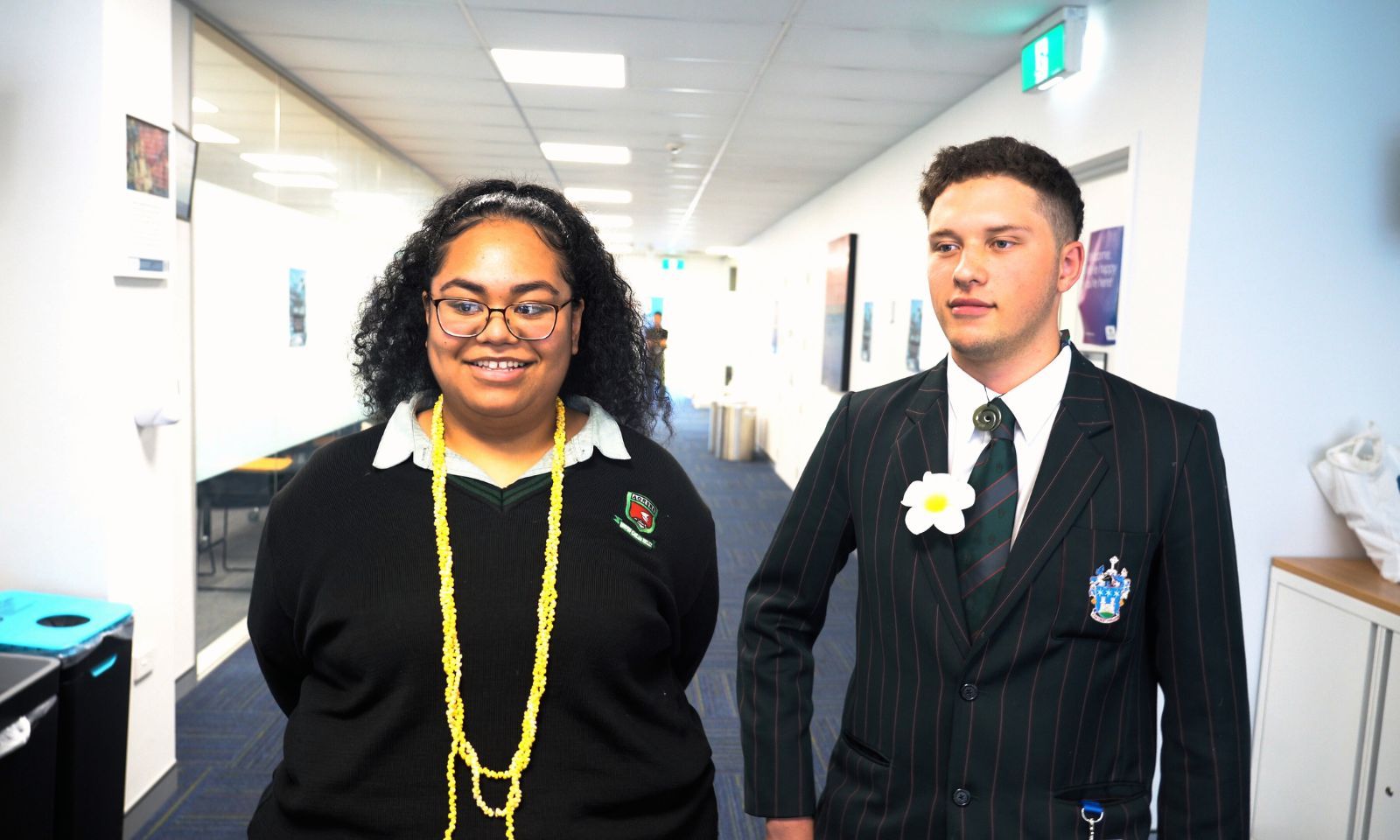 Gio Rose from Aorere College and Joshua Rehutai-Baker from Dilworth School prepare for their final stands at Polyfest. Photo/Candice Ama/PMN News