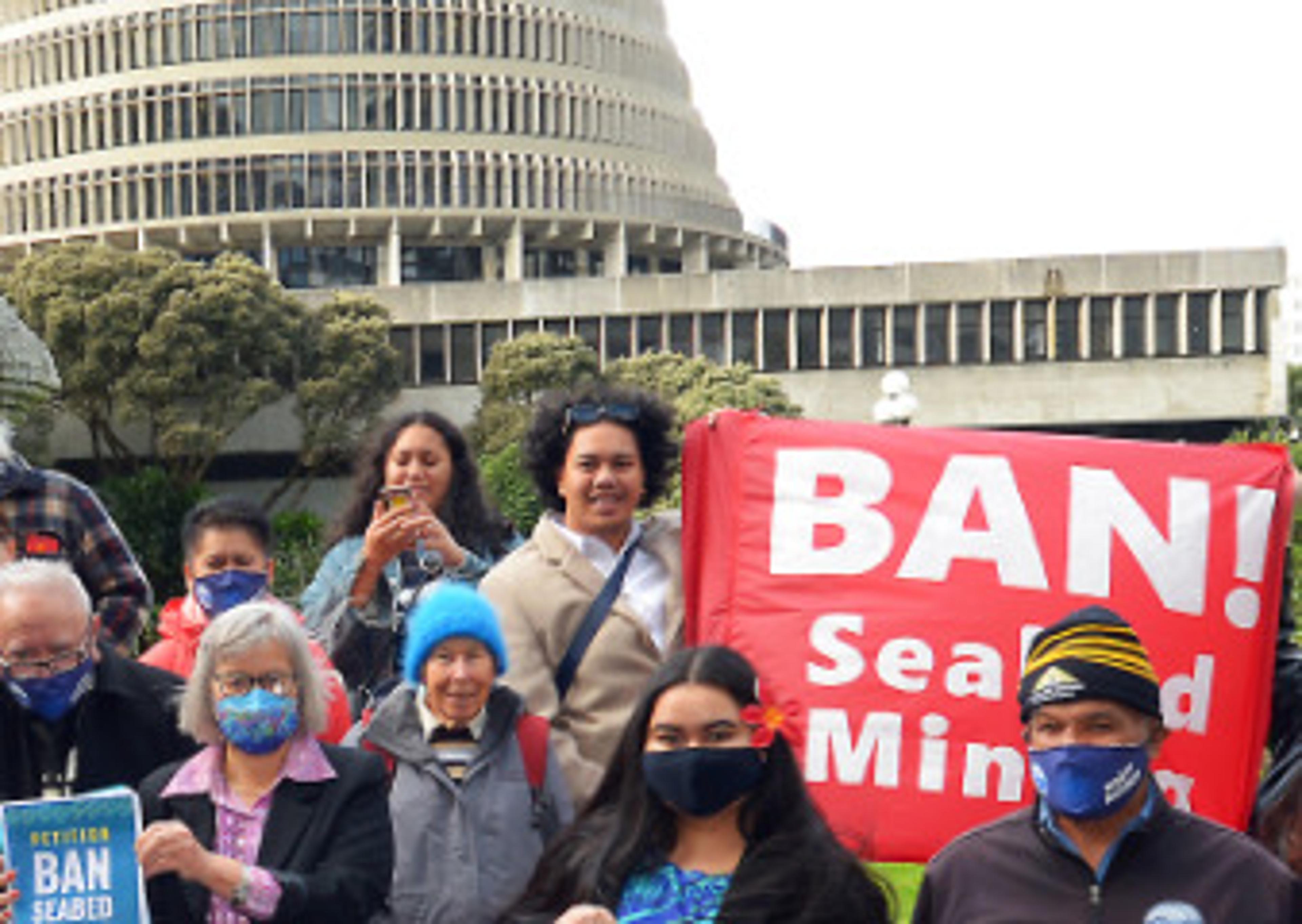 Signatures have been gathered by a raft of environmental groups, including Greenpeace Aotearoa, Kiwis Against Seabed Mining (KASM), and Te Pāti Māori. Ngāti Ruanui, alongside Oceanic Voices
