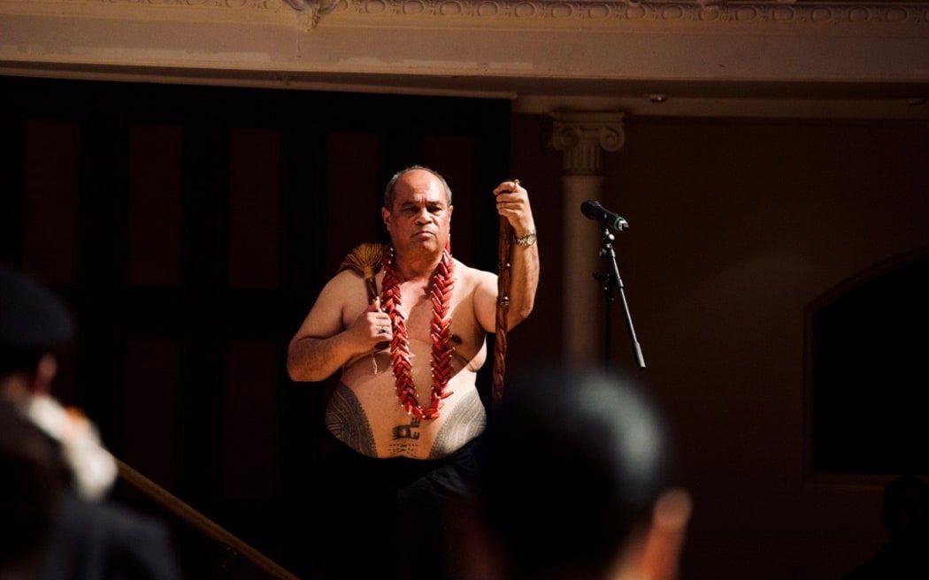 ​Aupito Tofae Su'a William Sio was instrumental in events to mark the government's Dawn Raids Apology in 2021. Photo/RNZ /Marika Khabazi​​