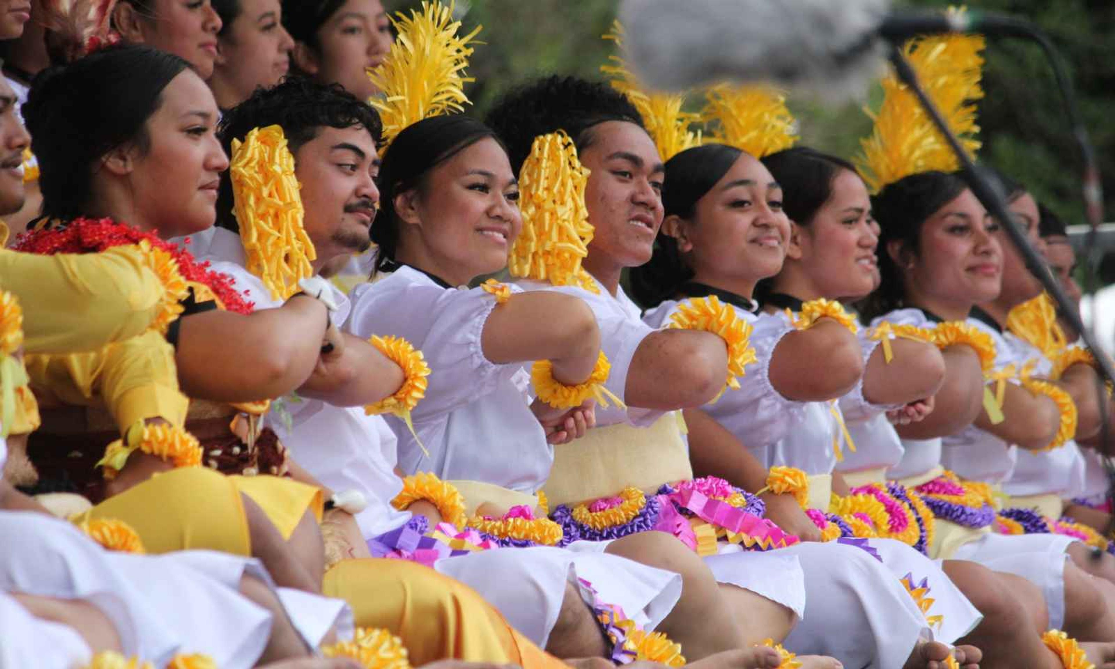 Massey High School's Tongan group returned to Polyfest after three years. 