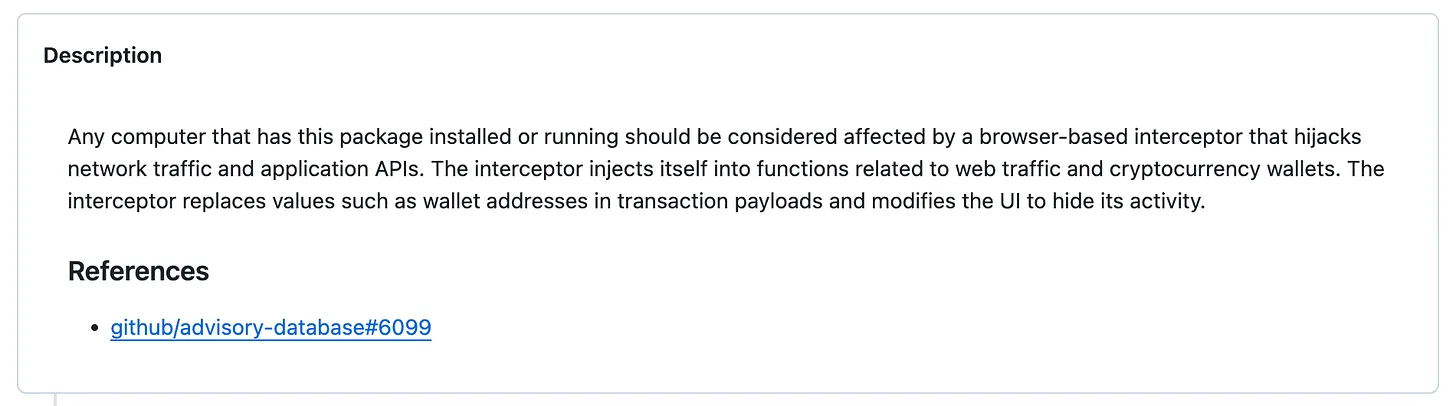 Description of cybersecurity issue