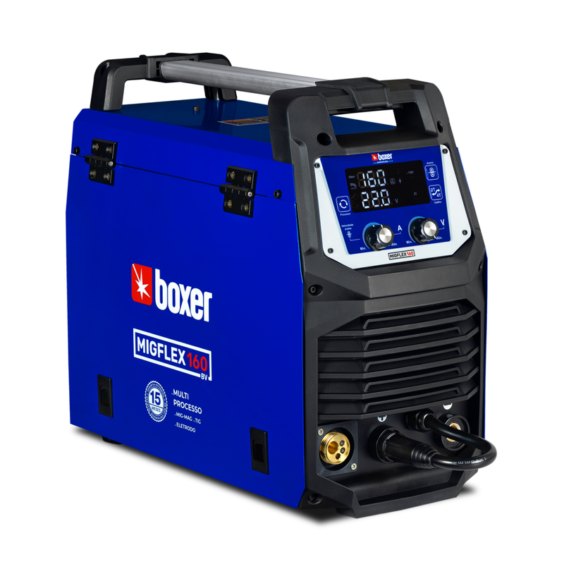 Inversora Boxer Migflex 160 MIG/MAG, MMA, TIG Bivolt 